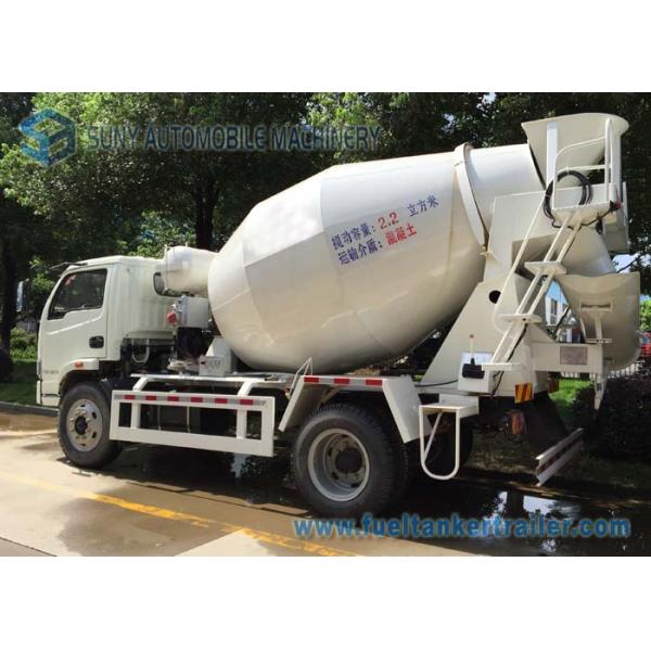 4 x 2 Mini Concrete Mixer Pump Truck Manual Control 3 Cubic Meter For ​Powerful Powertrain