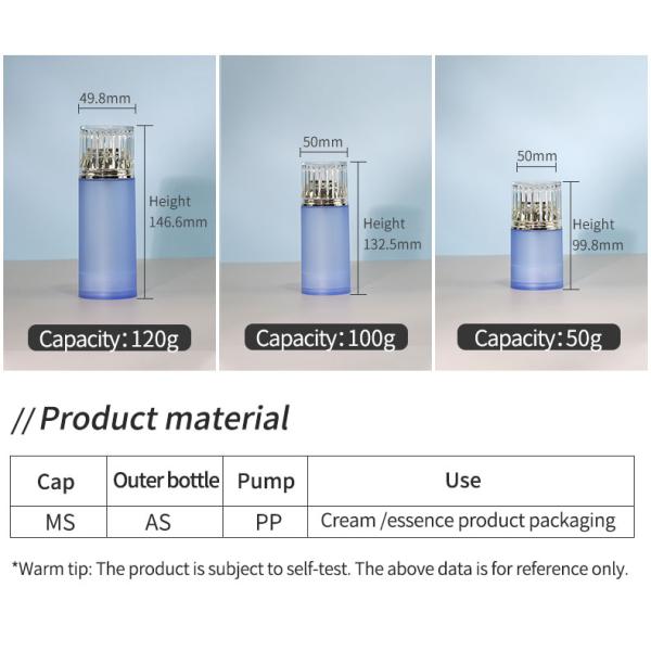 15ml 30ml 50ml Airless Bottle Series AS PP Plastic Bottles Frosted Airless Pump Bottle Cosmetic Packaging OEM/ODM Acceptable