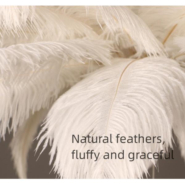 Nordic Creative Luxury Ostrich Feather Bird Pendant Light Modern Simple Bedroom Chandelier