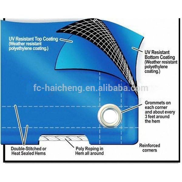 PE tarpaulin for sandbox cover use,customized tarpaulin cover