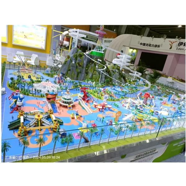 1:150 Amusement Park Models LED Lighting Model Theme Park Customized
