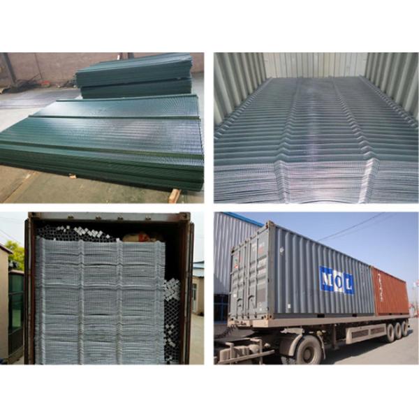 HBGB V Folded Top RAL 2.2m Anti Climb Mesh Fence OEM Anti Cut