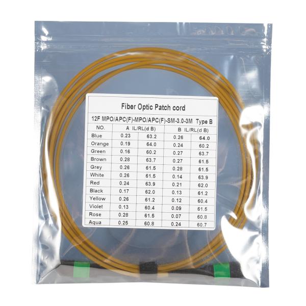 12 Fibers MPO APC Female to APC Female OS2 Trunk Cable Single Mode