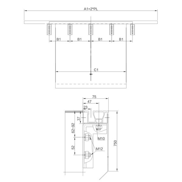 Hgih Precision Elevator Door Operator Panel Series For Center Opening Door