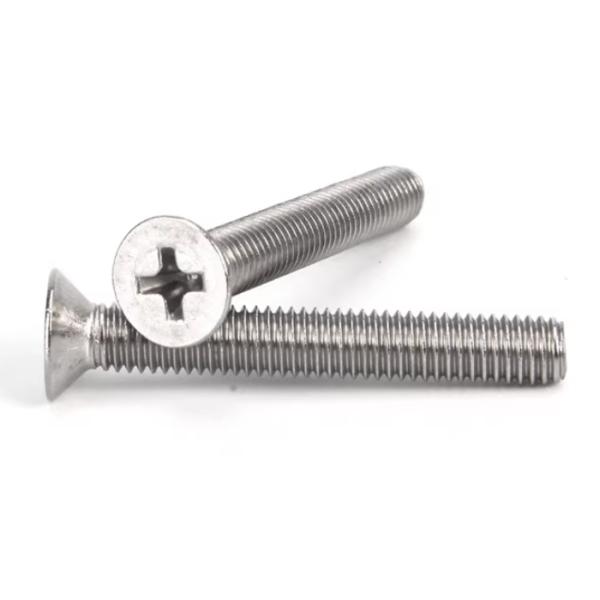 M3 M4 Stainless steel Slotted Flat & CSK Head Machine Metal Screw SS304 SS316 A2 A4-80