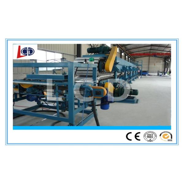 Colored Steel Eps Sandwich Panel Production Line , Sandwich Panel Roll Forming Machine 11KW