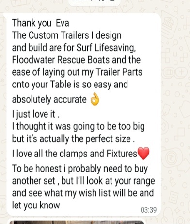 Customer review from Australian client