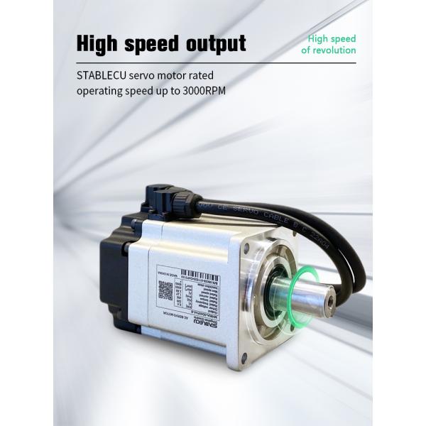 3 Phase 0.75KW Servo Motor 60 Flange 80 4NM With Drive