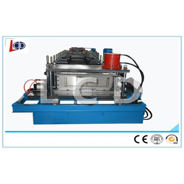 C Purlin Automatic Roll Forming Machine , Cable Tray Production Line 40Cr Shaft