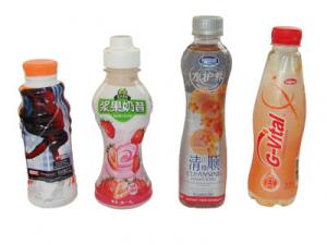 China Customized Design PVC Heat Shrink Sleeve Labels For Juice Water Bottle Packaging on sale