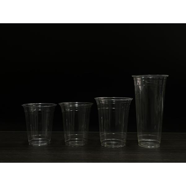 Corn Stach Coffee Biodegradable PLA Cups Transparent 700ml Environmentally Friendly