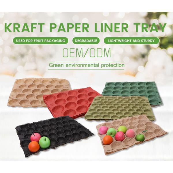 Bulk Selling 30-Hole Apple Packaging Tray Fruit Liners PP Material Tray Paper Liner Supplier