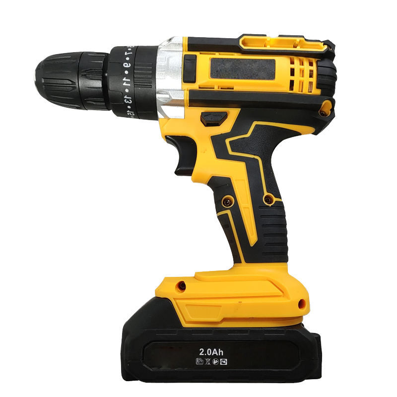 21V Lithium Battery Brushless Handheld Electric Drill-Industrial Grade Tool with Dual Fast Charging and 60N Torque