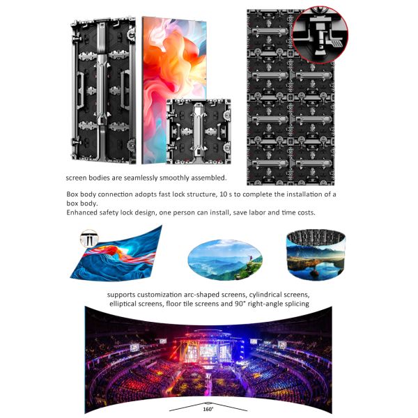 High Quality Indoor HD Full Color LED Video Wall Panel LED Display Screen