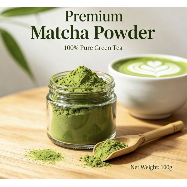 Authentic Pure Matcha Powder Industrial Grade Instant Dissolve Vending Machine Drink Compatible