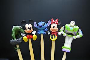 China Various Styles Disney Character Figures Bamboo Ear Pick For Souvenir on sale