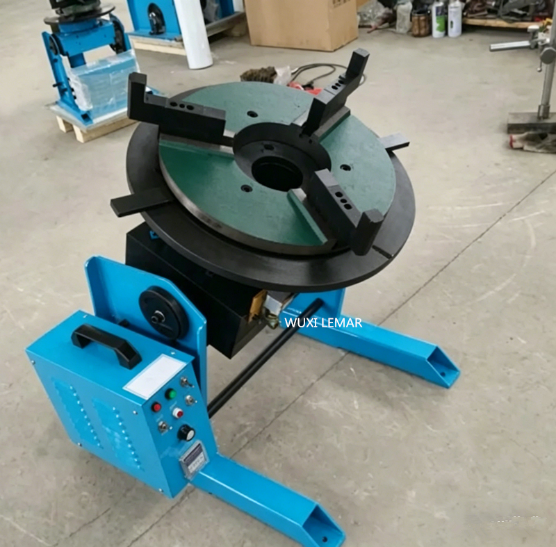50kg Mini Rotary Welding Turning Table Variable Speed for Small Pipe Flange Circular Welding