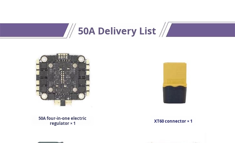 Corvon Keyun Travel Machine Four-in-One 8-Bit 30A50A60A Brushless ESC Plastic PWM/Dshot/OneShot Racing Drone Accessories