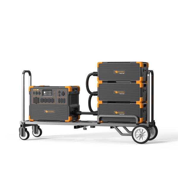Portable UPS Solar Generator with 3072Wh Battery Capacity Optional External Battery and Wireless Mobile Charging