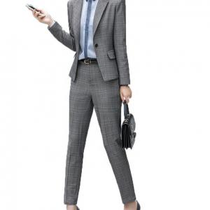 Buy cheap Fashion Slim Striped Suit for Women Autumn Office Lady Business Blazer Coat Plus Size Jacket product