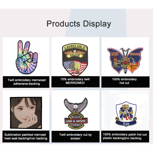 Hat Chenille Embroidered Cloth Patches Iron On Custom Silicone Rubber
