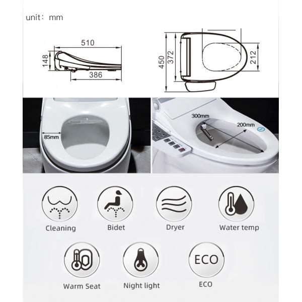 PP Material Intelligent Toilet Seat Cover Water And Soap Are Easy To Wash