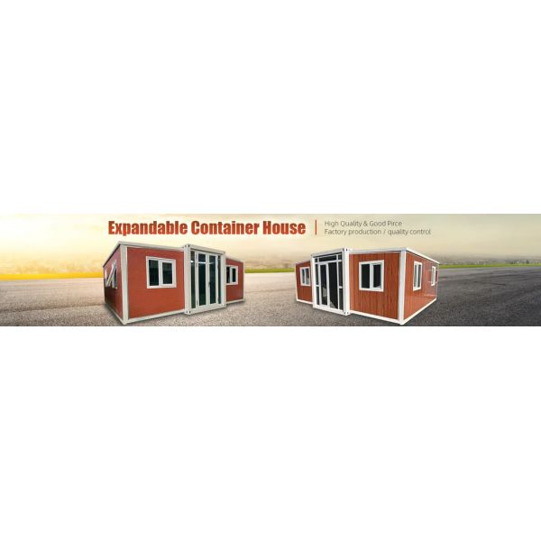 20FT Expandable Prefab Container House with Weatherproof and Corrosion Resistant Steel Frame for Quick Installation