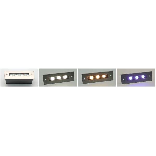 6 * 2W Decorative Recessed Mount Linear Step Light , LED Stair Lights CE / RoHs Approved