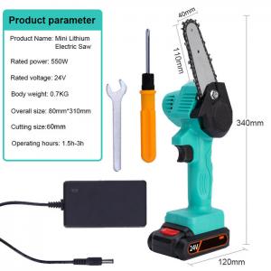 Buy cheap OEM 500W Battery Cordless Compact Mobile Hand Held Rechargeable Chain Saw Mill product