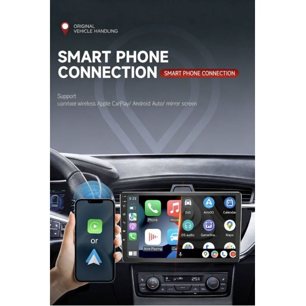 9 Inch Car Radio Wireless Apple Carplay Android Auto Fm Multimedia Player