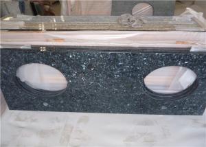 Durable Blue Pearl Granite Vanity Top , Prefab Granite Vanity Countertops With Oval Sink