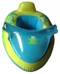 Buy cheap Animal printed inflatable BB float swimming green color boat for sale product