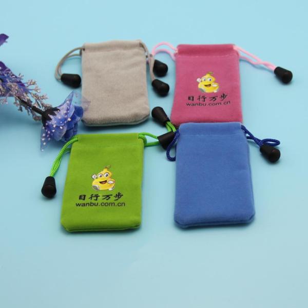 Drawstring Velvet Pouch Reusable Custom Jewelry Packaging Bag