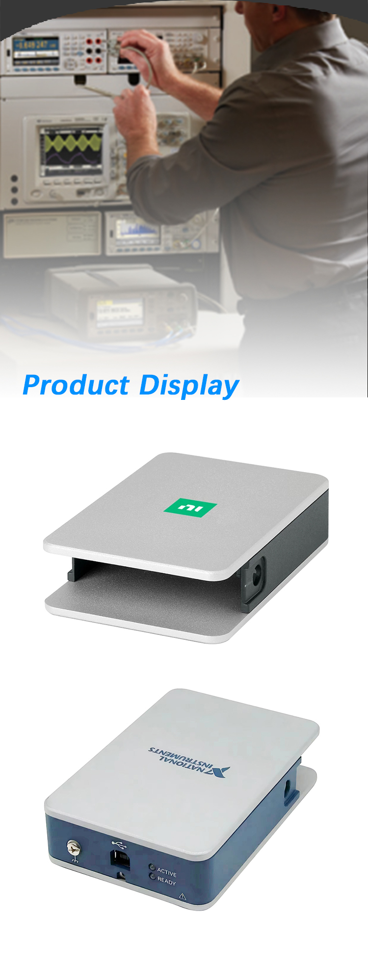 National Instruments CDAQ-9171 CompactDAQ Chassis With USB 2.0 Connectivity 1 Slot Design