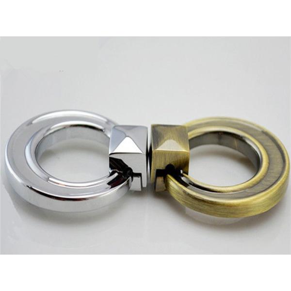 Classical Antique Bronze Cabinet Ring Pulls , 43mm Dia Zinc Alloy Retro Furniture Handles