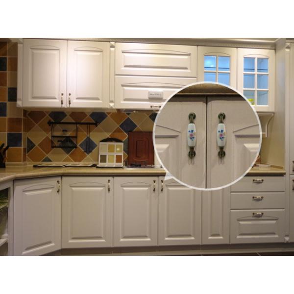 Kitchen Cupboard Door Knobs Ceramic Handles Antique Bronze Oval Porcelain Dresser Pulls