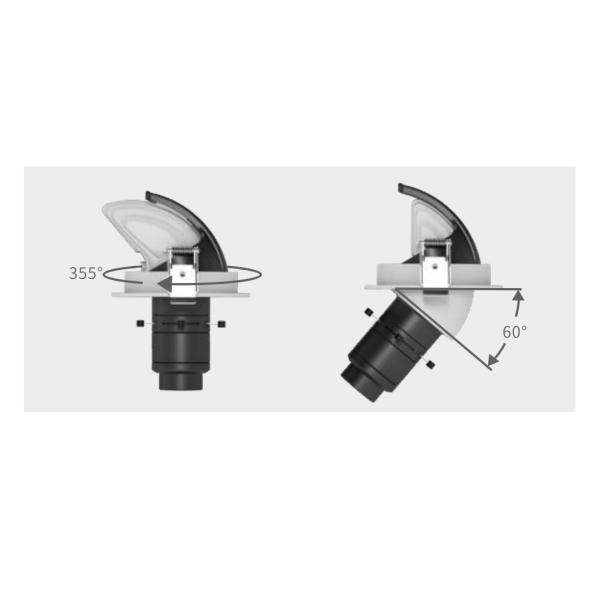 Embedded Contour Gimbal Light Optical Lighting LED Shapeable Magnetic Track Light for High-End Commercial Space
