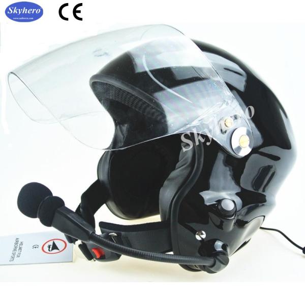 Noise Cancel Paramotor Fly Helmets GD-G Black Colour With Full Headset Paramotoring