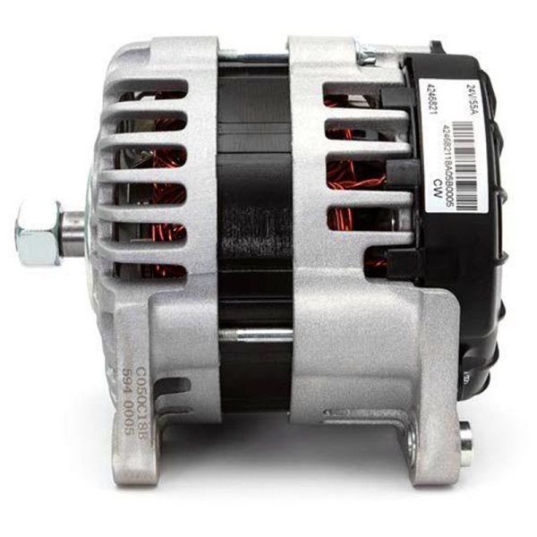 Iron Material Perkins Engine Genuine 24V 55A Alternator T416349