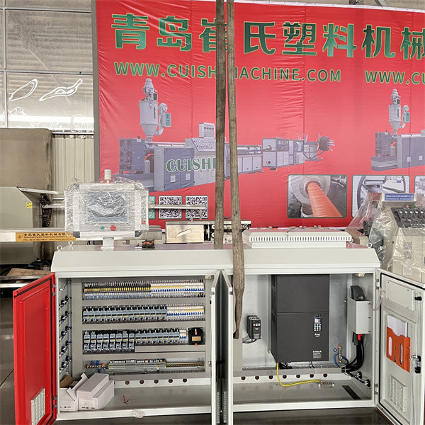 Conical Twin Screw PVC Extruder Machine , Plastic Dual Screw Extruder