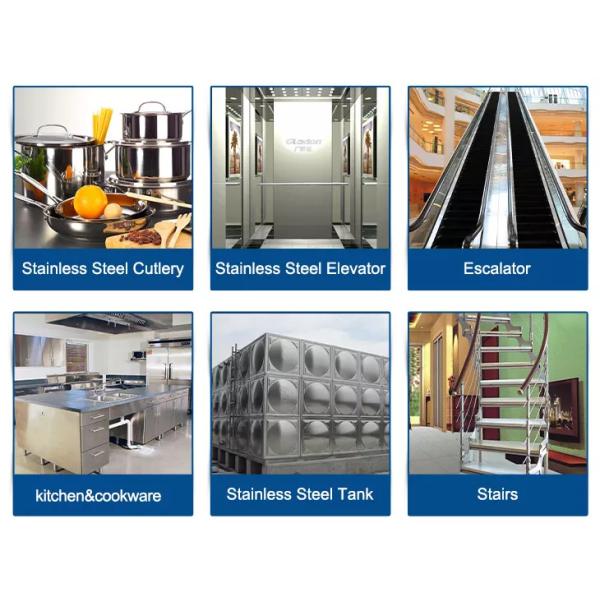 Thickness 0.15-6mm Stainless Steel Plate Coil BA 2B Surface
