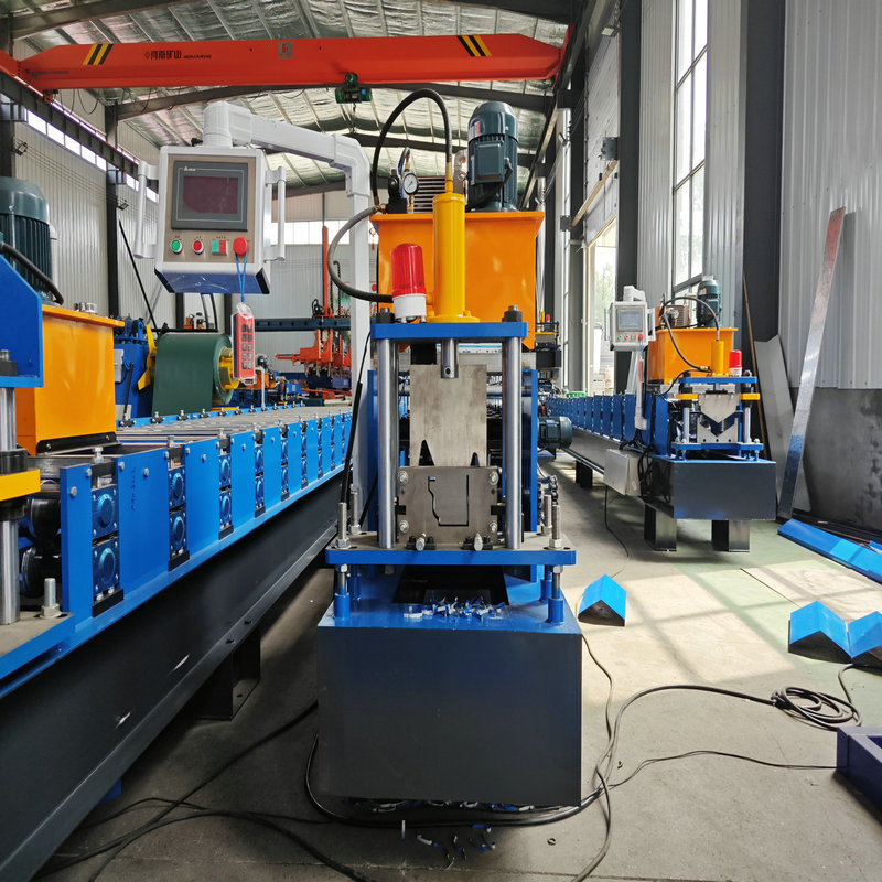 Hydraulic Cutting Type Steel Profile K Gutter Making Roll Forming Machine