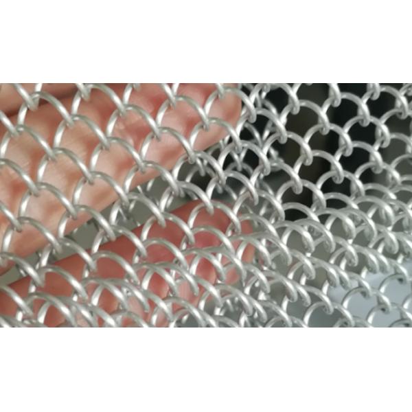 Metal Sunshade Decorative Wire Mesh Partition Aluminum Door Curtain