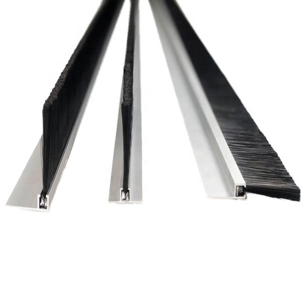 Nylon Hair Aluminum Durable Door Brush Sweep Seal Brush Strip