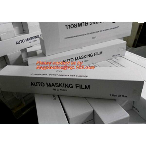 For Painting Plastic Chemical Resistance Overspray Masking Film, LDPE masking film black/white coex for industrial use