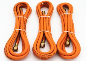 China 1/4 Inch Flexible Propane Gas Hose , flexible gas hose Orange Color on sale
