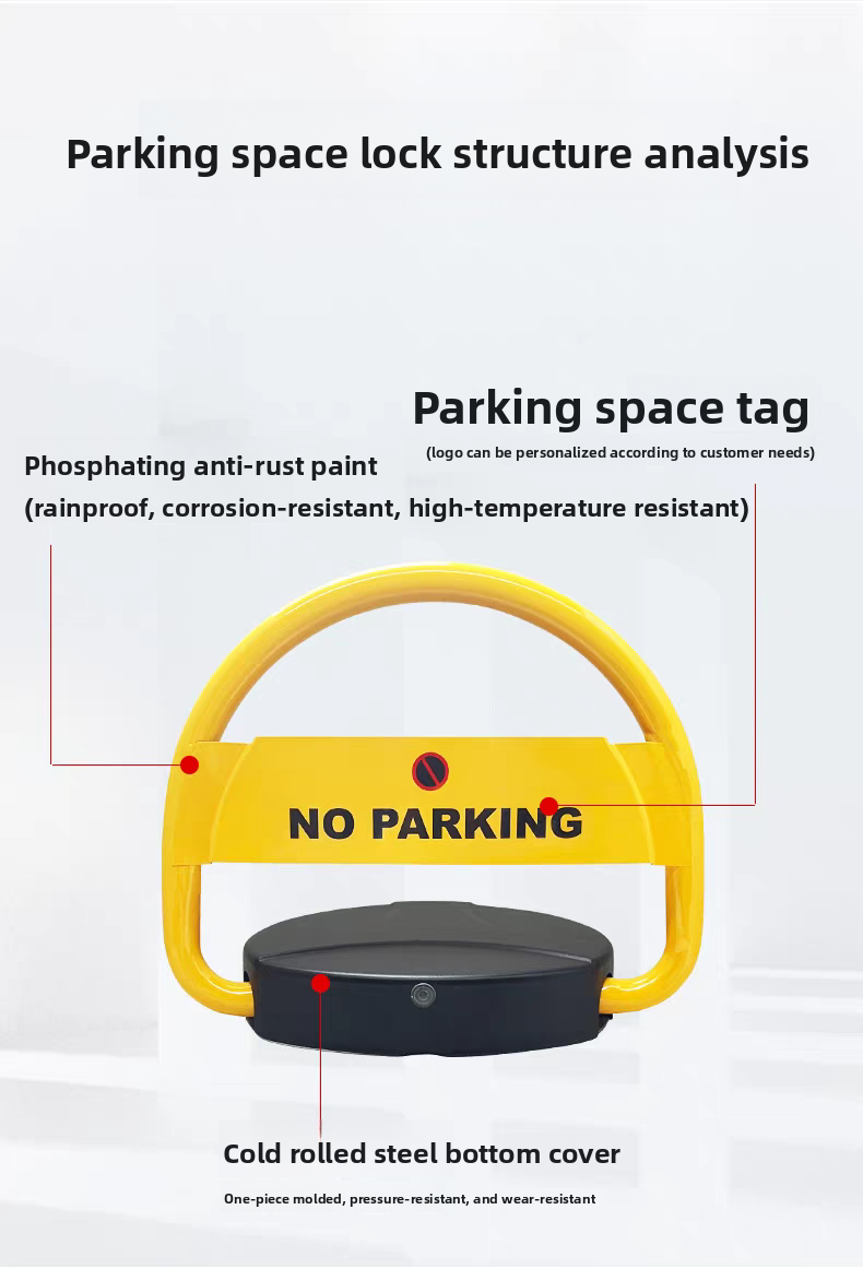 Enhanced Security Car Parking Lock Device , Car Parking Space Locking Device