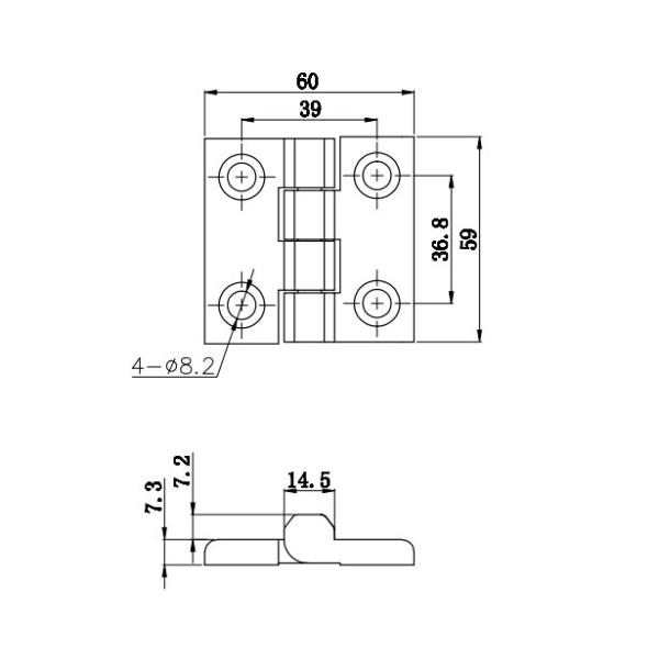 60mm Stainless Steel Cabinet Lock