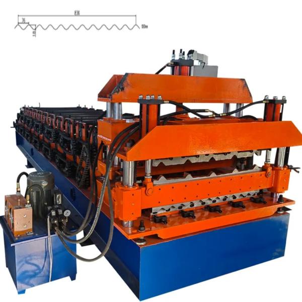 High Efficiency Economic Double Layer Trapezoidal Roofing Sheet Roll Forming Machine For Sale