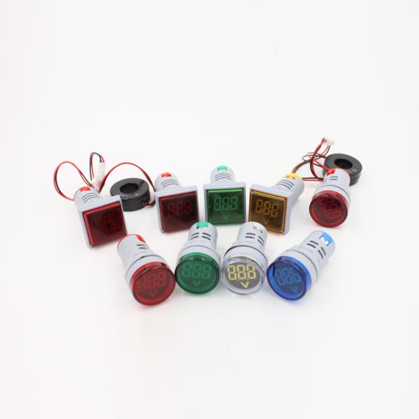 LED Indicator 22mm Ac Volt Amp Meter With Screw Terminals